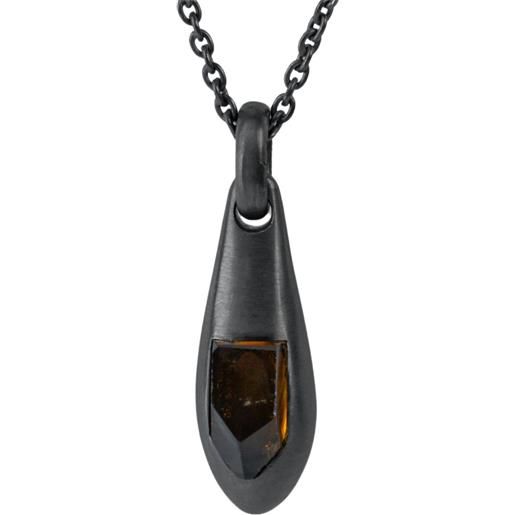 Collana Ambra E Argento 925 Copal – Pendente Sfera 25mm, Lunghezza Regolabile 45-50cm, Fatta In UE