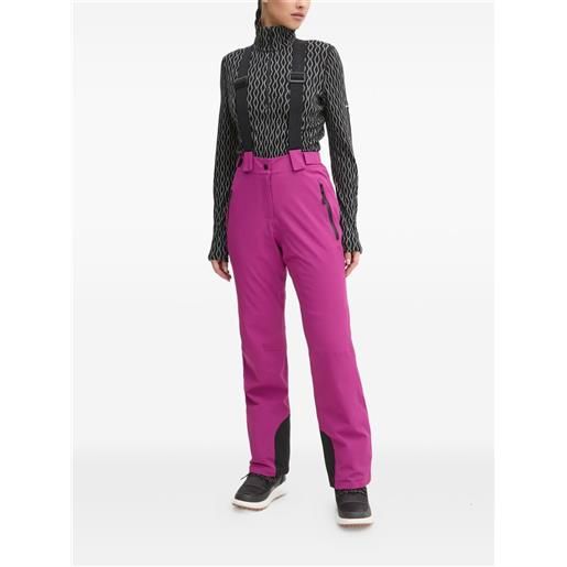 Ea7 Emporio Armani pantaloni da sci con applicazione - rosa