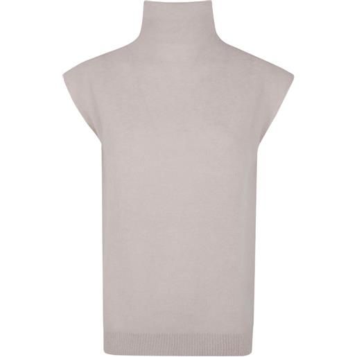 Antonelli canotta a collo alto - toni neutri