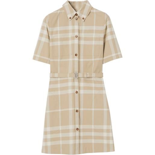 Burberry chemisier a quadri - toni neutri