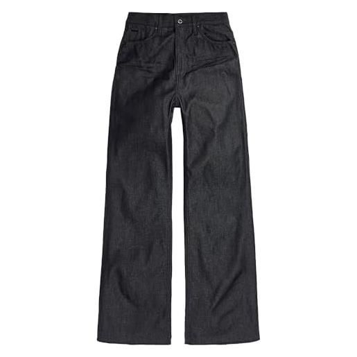 G-STAR deck ultra high wide leg jeans, blu (raw denim d19058-d692-001), 26w x 32l donna