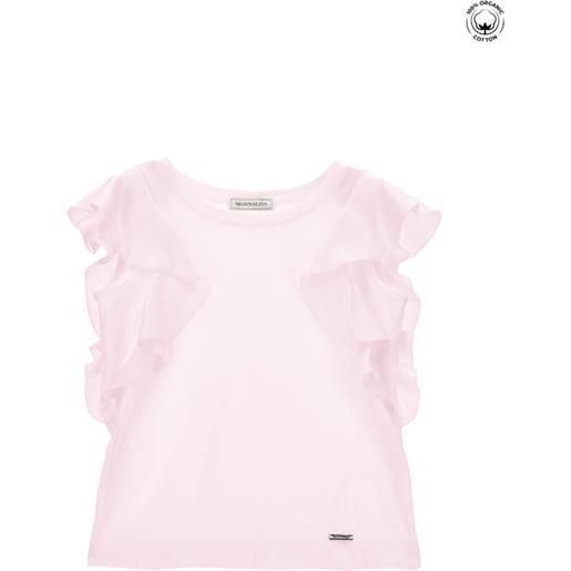 Monnalisa canotta jersey con galette