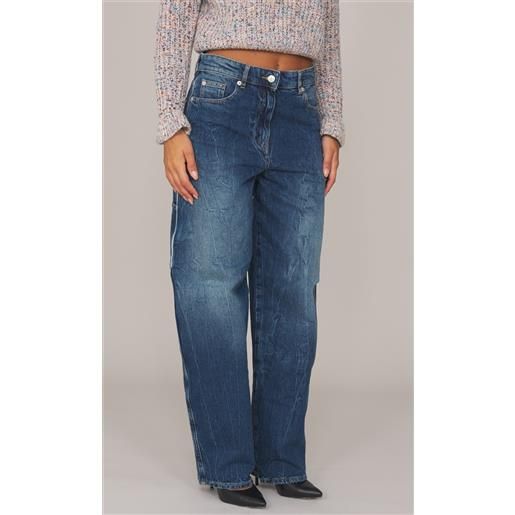 TWINSET ACTITUDE jeans TWINSET ACTITUDE gamba larga con tasconi, colore blu