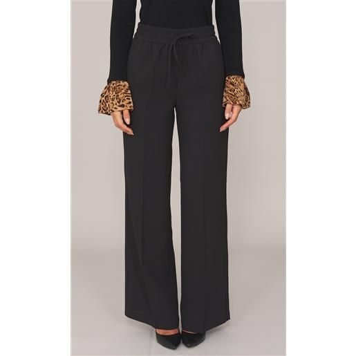 TWINSET pantalone TWINSET ampio con elastico in vita, colore nero
