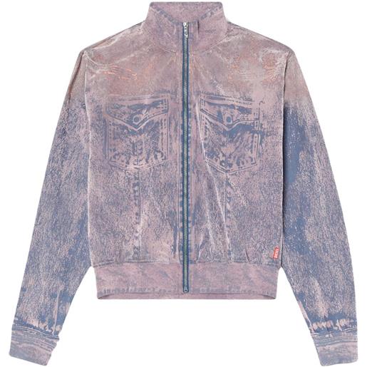 Diesel felpa f-slitly - blu