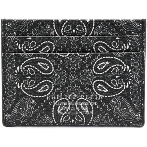 Philipp Plein portacarte con stampa - nero