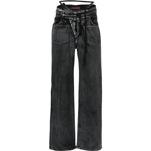 Ottolinger pantaloni a vita alta - nero