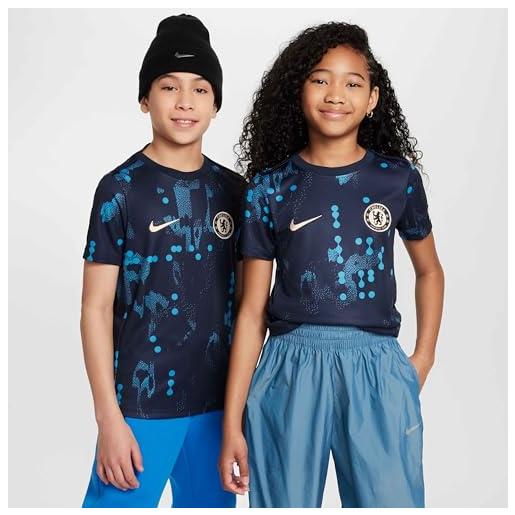 Nike unisex kids top cfc y nkdf acdpr ss top k pm, obsidian/guava ice, fq0010-452, l