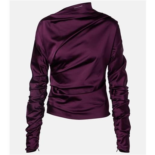 Ganni top drappeggiato