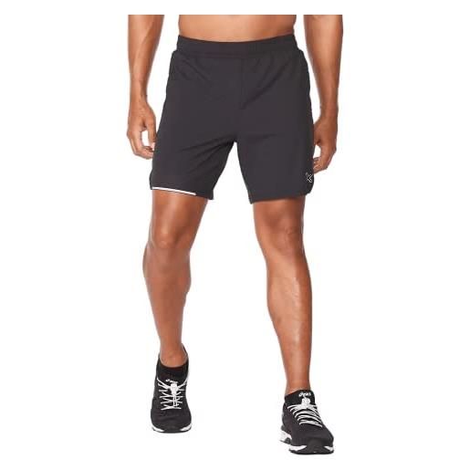 2XU pantaloncini aero 7, grigio chiaro, xs uomo