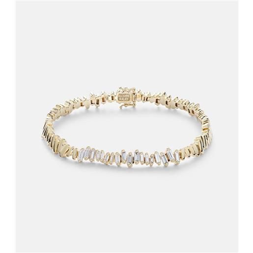 Suzanne Kalan bracciale in oro 18kt con diamanti