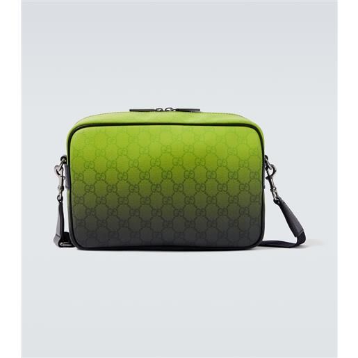 Gucci borsa a tracolla in canvas gg ombrã©