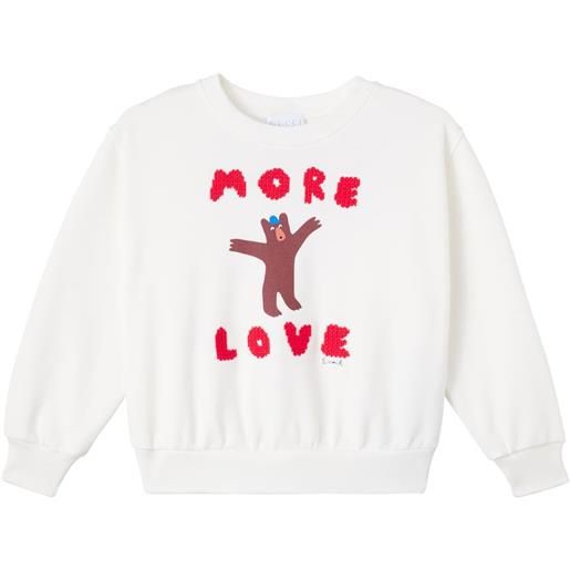 Gucci Kids x euan roberts - felpa in cotone con ricamo