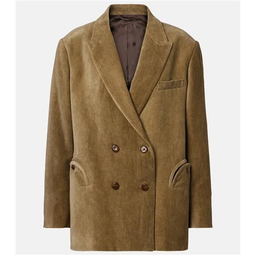 Blaze Milano blazã© milano blazer doppiopetto nightbreak in velluto di cotone