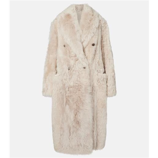 Brunello Cucinelli cappotto doppiopetto in shearling