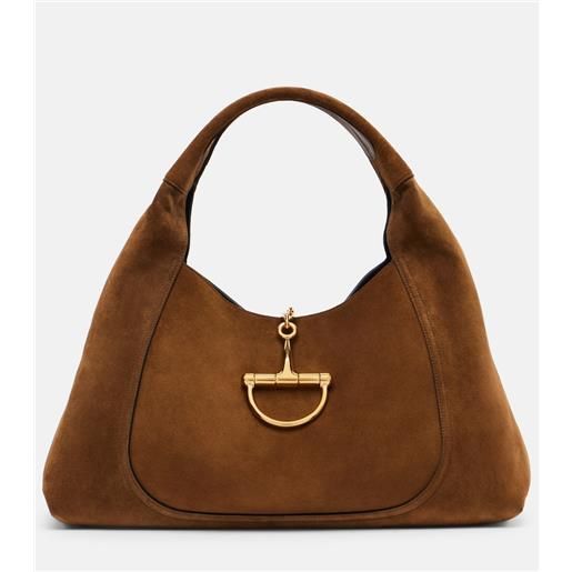 Gucci borsa a spalla Gucci softbit maxi in suede
