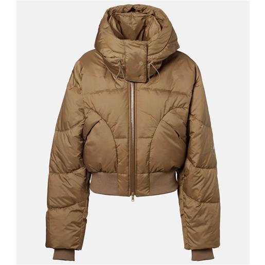 Adidas by Stella McCartney giacca imbottita cropped con cappuccio