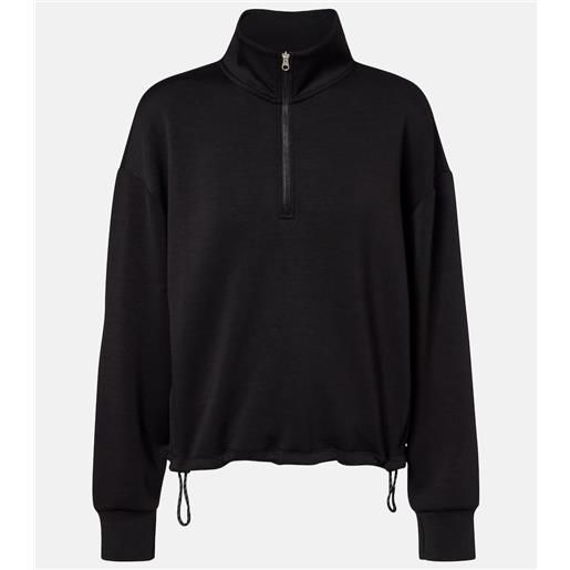 Varley felpa sian con zip corta