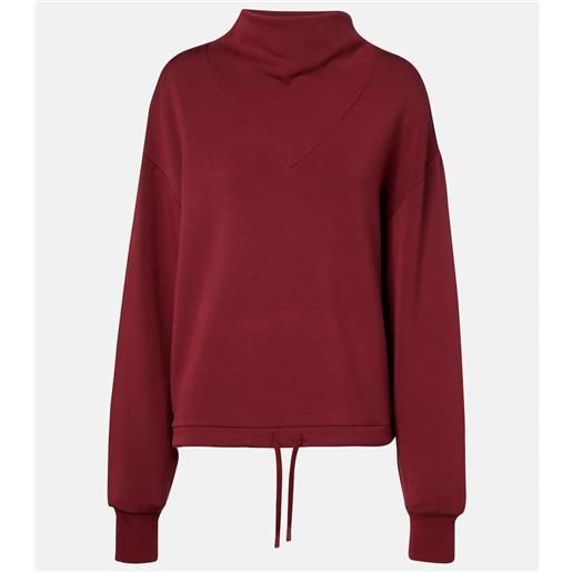 Varley felpa betsy drappeggiata