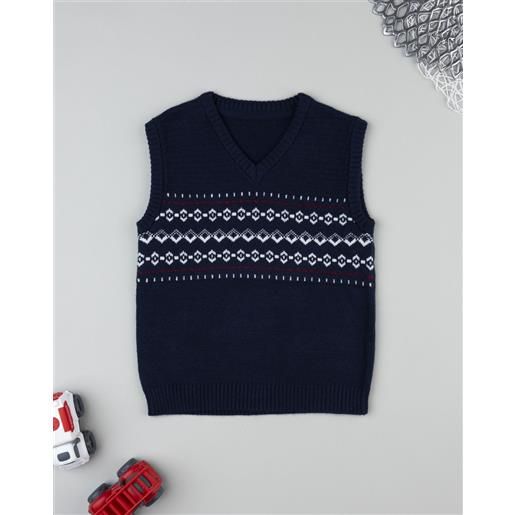 Prénatal gilet bimbo blu con ricami