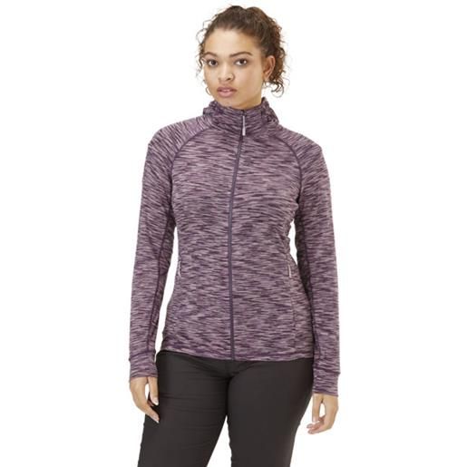 Rab maze - felpa in pile con cappuccio - donna