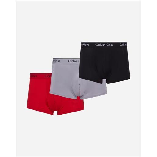 Calvin Klein Underwear 3pack boxer trunk low rise m - intimo - uomo - rosso