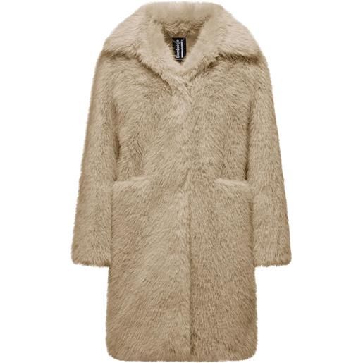 BOMBOOGIE cappotto in ecofur donna