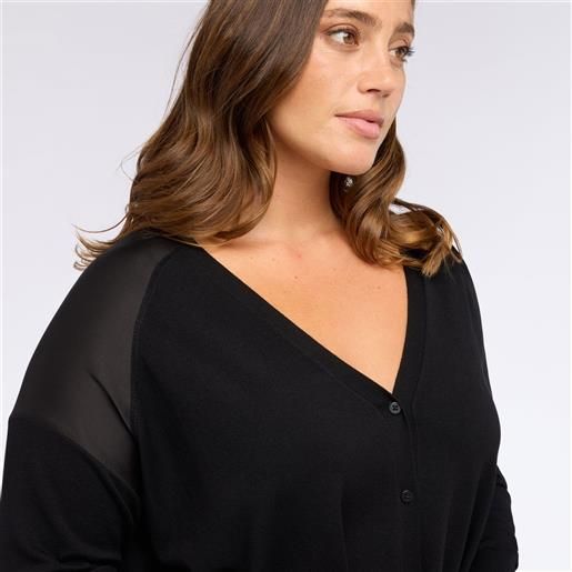 Fiorella Rubino cardigan con scollatura a v a maniche lunghe