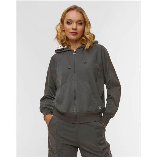 Deha felpa nera con modal da donna Deha