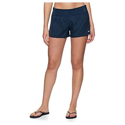 Nike lwf ness9200, pantalone corto donna, blu navy notte, xl