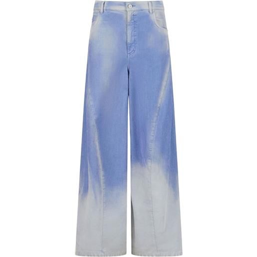Marni jeans a gamba ampia - blu