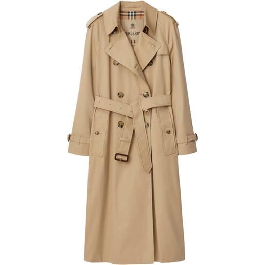 Burberry trench waterloo heritage con cintura - toni neutri