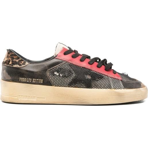 Golden Goose sneakers con design a inserti - nero