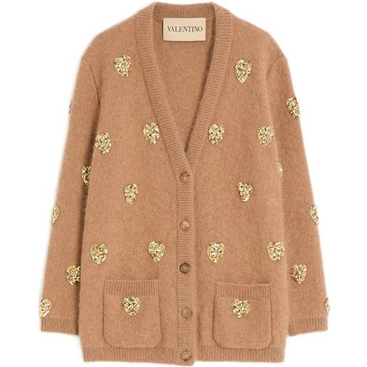 Valentino Garavani cardigan con decorazione - toni neutri