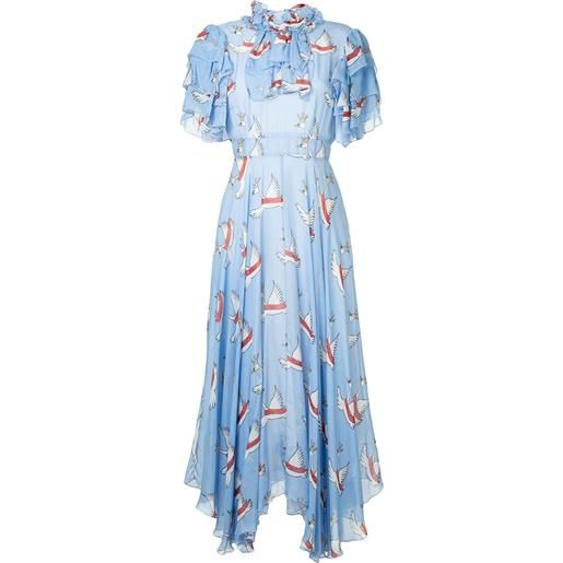 Macgraw abito stampato - blu