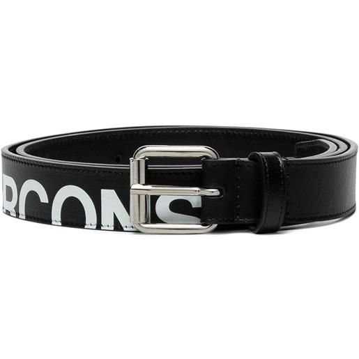 Comme Des Garçons Wallet cintura con stampa - nero