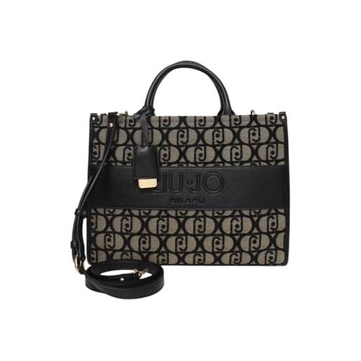 Liu jo borsetta borsa a tracolla ridhi tote bag nero