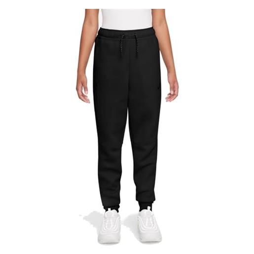 Nike tech fleece - pd pantaloni da tuta per bambina black/black/black 134/140