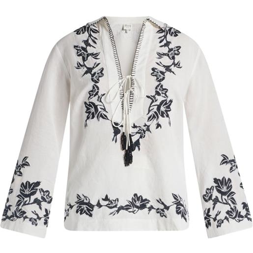 Hemant And Nandita blusa a fiori aahi - bianco