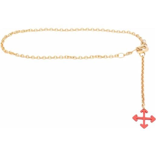 Off-White cintura con ciondolo arrows - oro