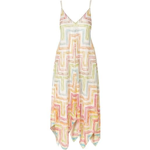 Missoni copricostume con stampa - bianco