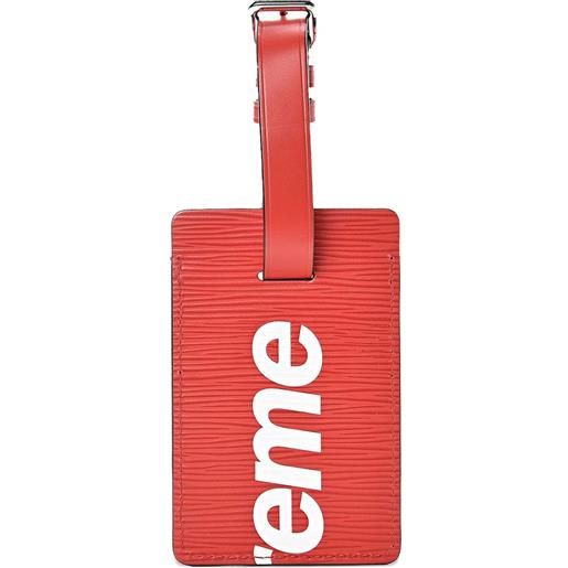 Supreme x louis vuitton set etichette per valigia - nero