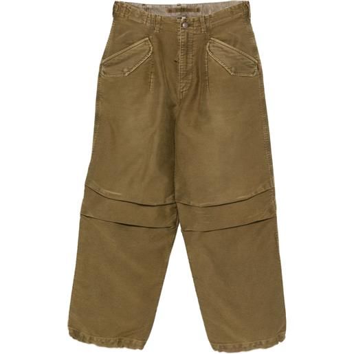 R13 pantaloni in cotone - verde