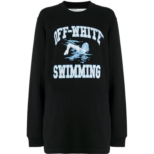 Off-White felpa con stampa - nero