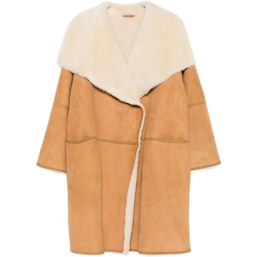 TOTEME cappotto in shearling - marrone