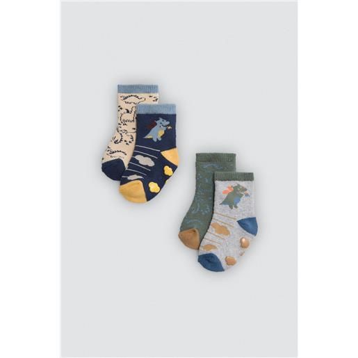 Ysabel Mora confezione da 4 calzini termici antiscivolo per neonati dragon tale