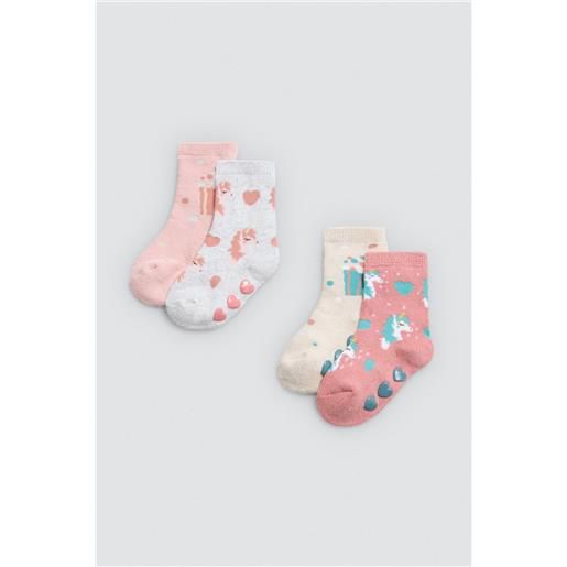 Ysabel Mora confezione da 4 calzini termici antiscivolo per neonati