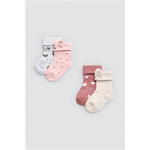 Ysabel Mora confezione da 4 calzini termici stampati per neonati