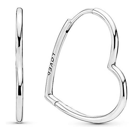 Pandora orecchini a cerchio donna argento - 297822