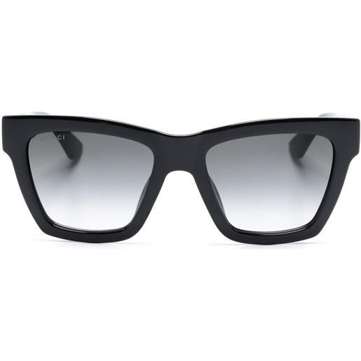 Gucci Eyewear occhiali da sole squadrati - nero